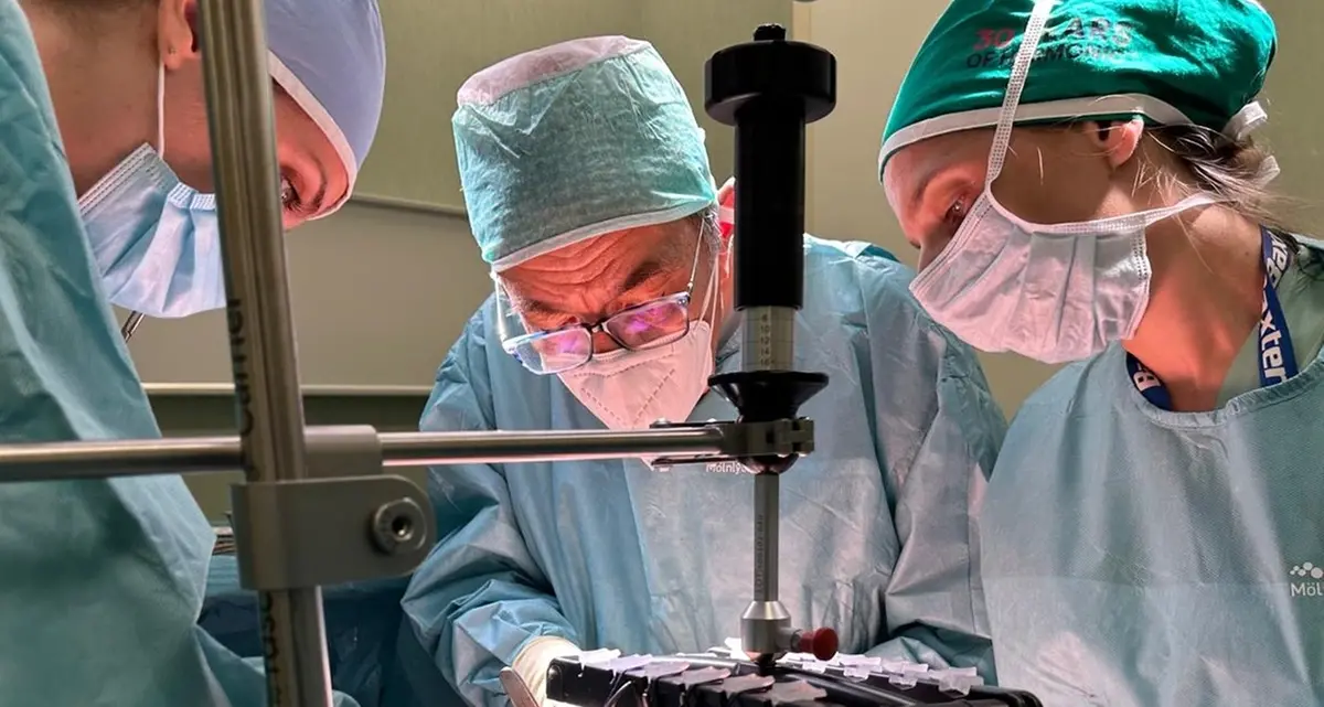 Innovativo intervento chirurgico all’Andosilla