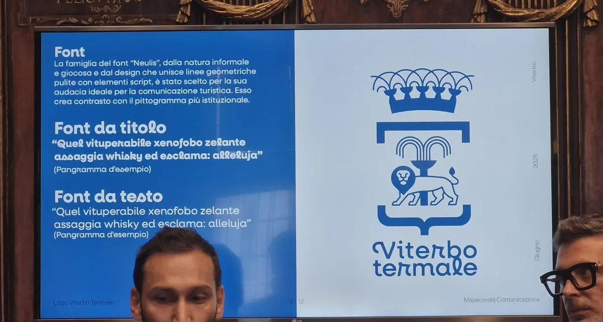 Nasce il logo Viterbo città termale, sintesi della nostra identità