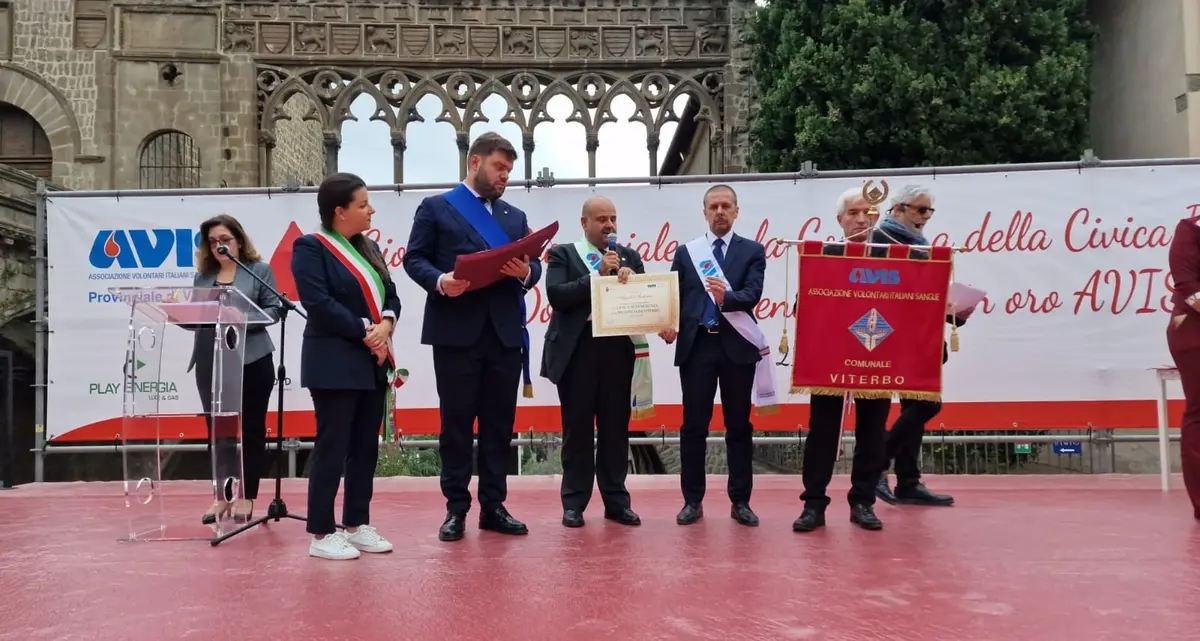 Viterbo, benemerenze per 950 donatori Avis