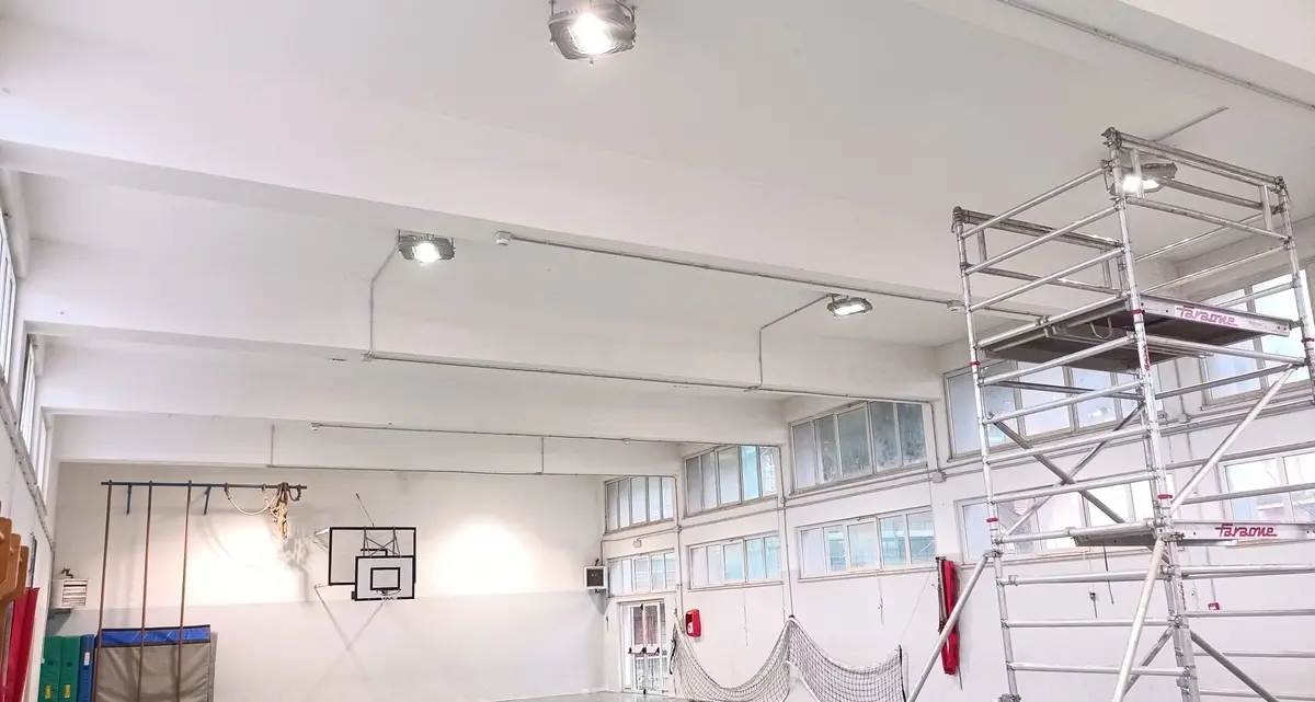 Ultimati i lavori di efficientamento energetico della palestra del “Cena”