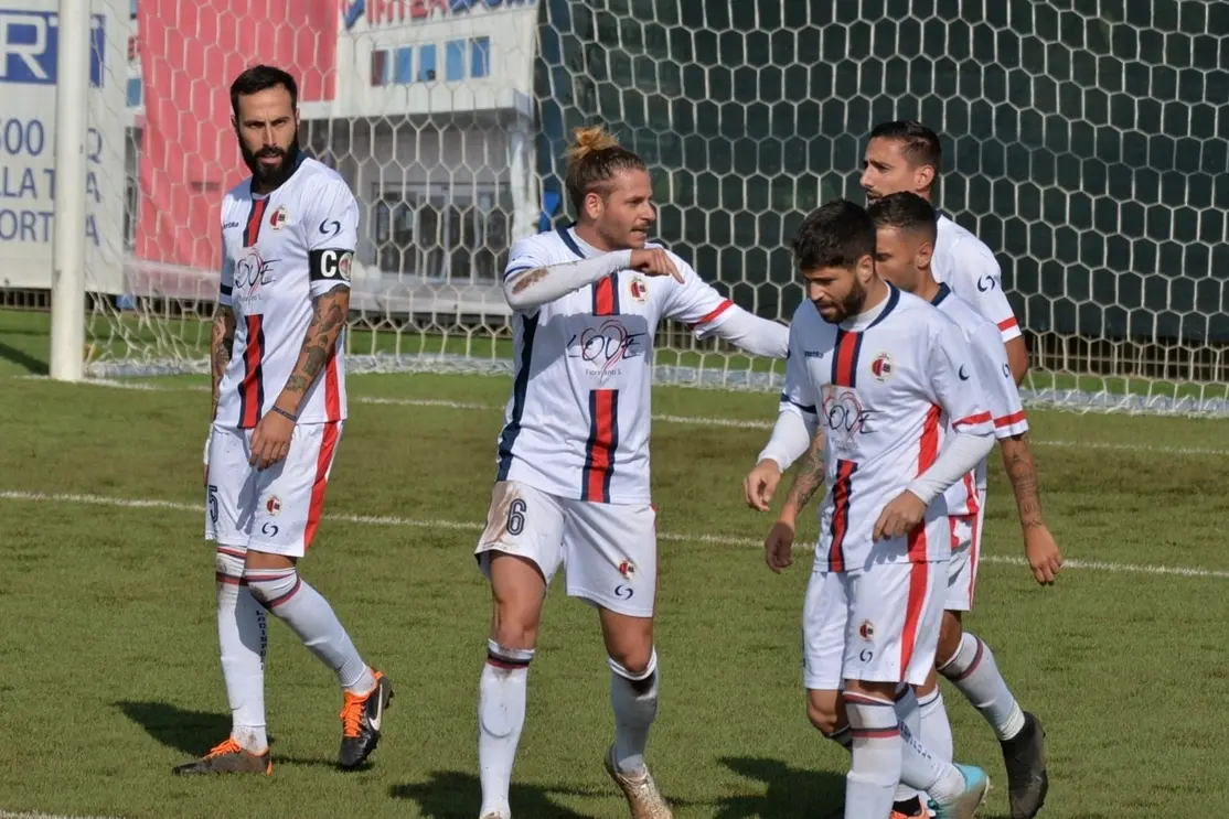 Alcuni calciatori del Ladispoli Calcio