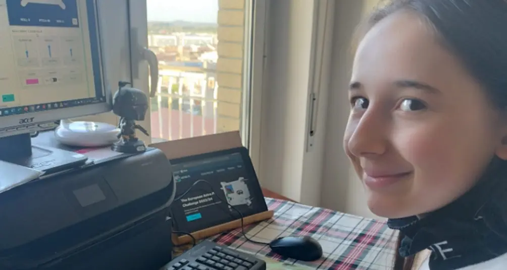 La piccola Giulia Aurora “vola” nello spazio