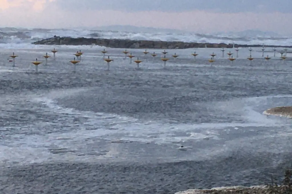 Maltempo, mareggiata e vento forte Tarquinia