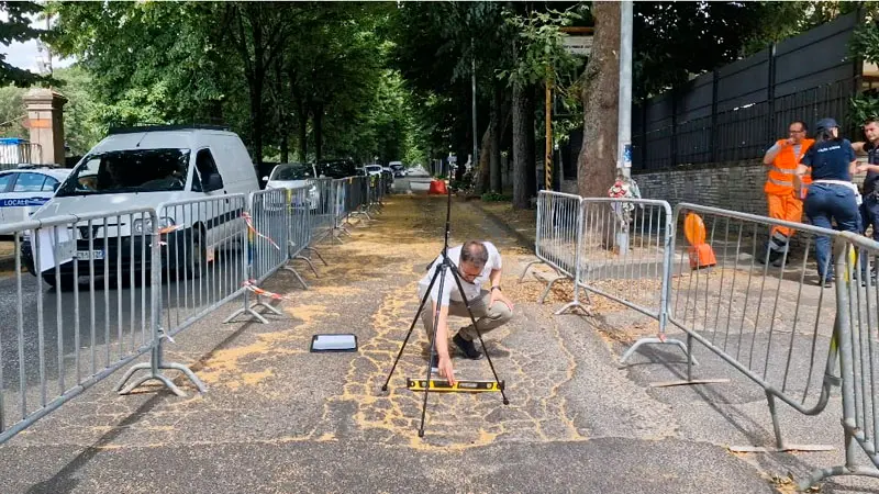 Morte di Leonardo Cristiani, sopralluogo della Procura sul luogo dell'incidente in viale Trieste