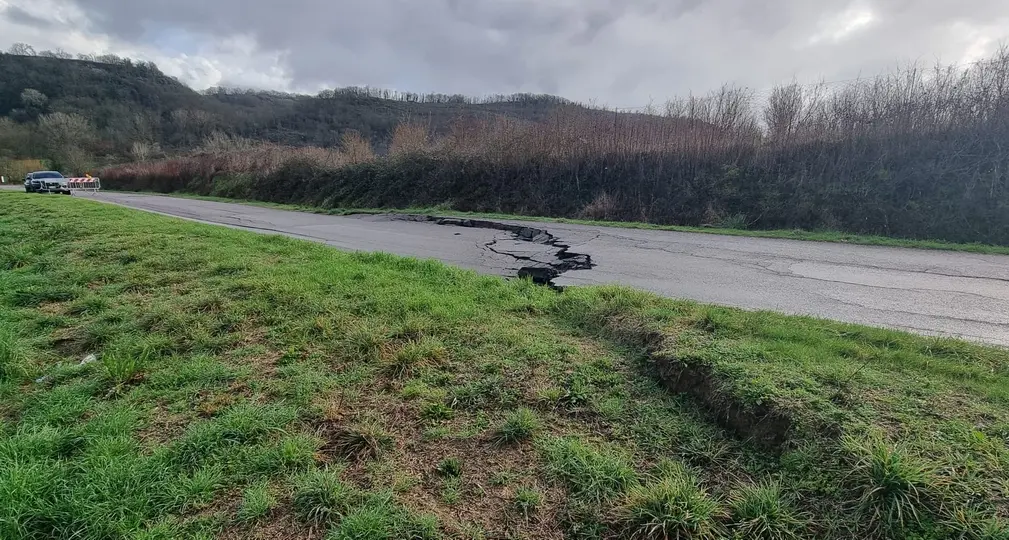 Maltempo a Viterbo: chiuse parte di strada Palanzana e strada Mezzogrosso