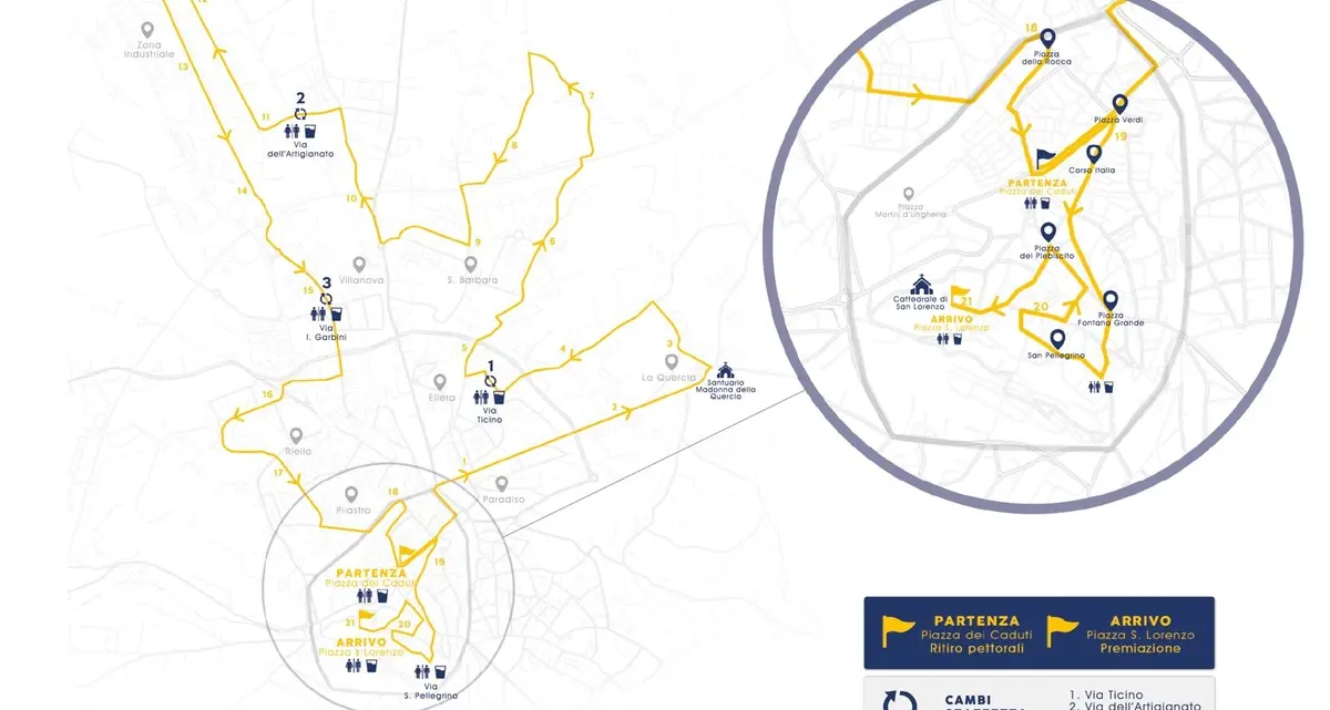 Viterbo, per l’Half Marathon attenzione ai divieti