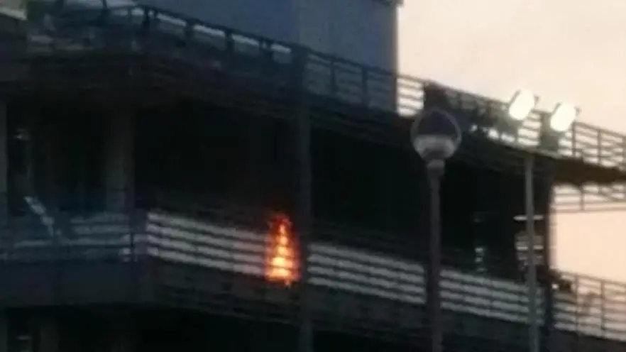 Montalto, hotel Margherita in fiamme