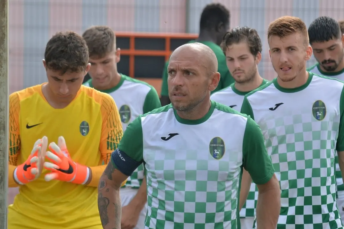 Alcuni giocatori del Citt\\u00E0 di Cerveteri - Foto De Luca , Foto di Alessio De Luca