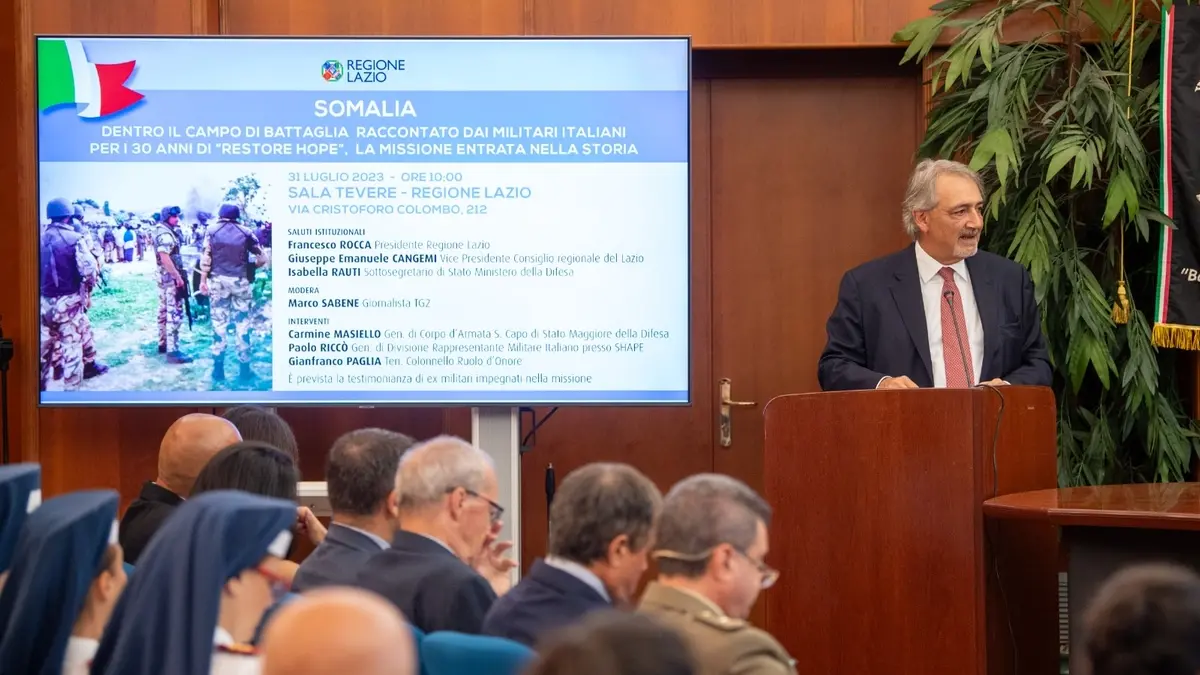 Restore Hope, 30 anni dopo. Il ricordo della Regione Lazio